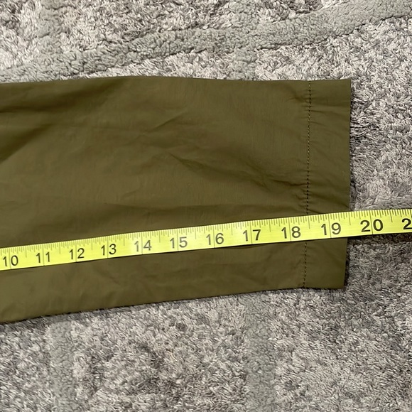 Eileen Fisher olive funnel neck pullover drawstring organic cotton blend jacket - Picture 9 of 9